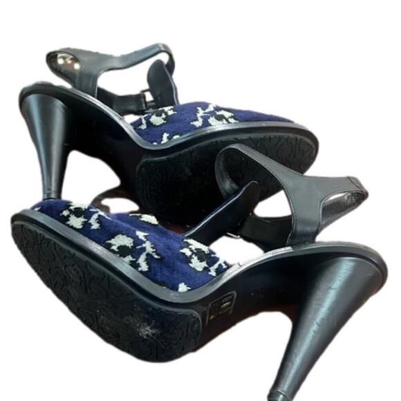 OPENING CEREMONY VELVET‎ T STRAPS PUMPS SIZE 38 1/2 - Picture 4 of 6